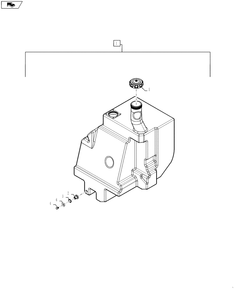 Схема запчастей Case SV250 - (10.216.AI) - FUEL TANK (10) - ENGINE