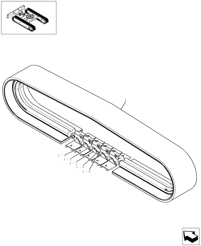 Схема запчастей Case CX22B - (380-01[1]) - STEEL TRACK ROLLER ASSY (48) - TRACKS & TRACK SUSPENSION