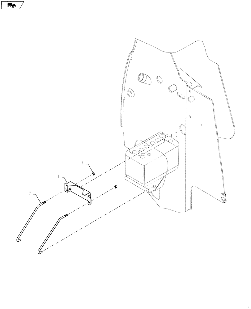 Схема запчастей Case TR320 - (55.101.02) - BATTERY RETAINER (ALL CASE) (55) - ELECTRICAL SYSTEMS