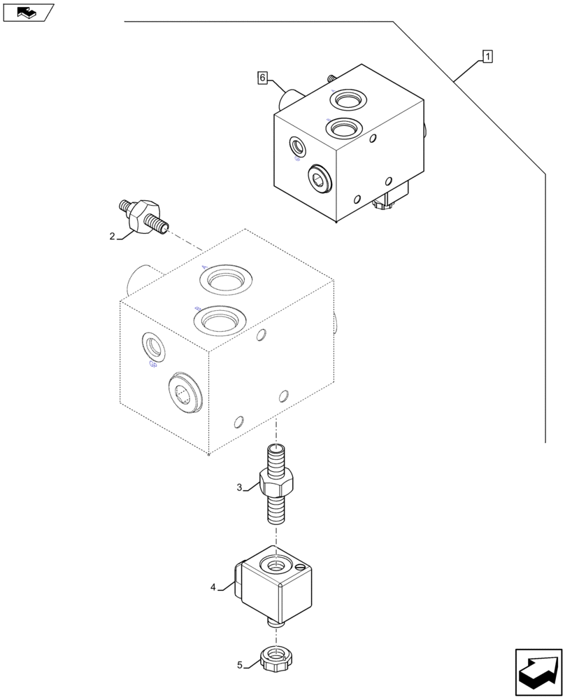 Схема запчастей Case 580SN WT - (88.035.64[10]) - DIA KIT, UNI DIR. MECHANICAL CONTROL, EXTENDABLE HOE (88) - ACCESSORIES