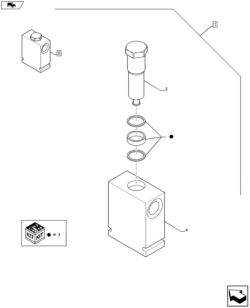 Схема запчастей Case 590SN - (88.035.41[05]) - DIA KIT, NO AUX TO COMBO AUX, MECHANICAL CONTROLS, EXTENDABLE HOE (88) - ACCESSORIES