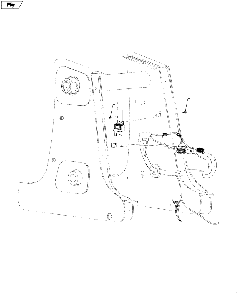 Схема запчастей Case 570NXT - (55.202.AG) - GLOW PLUG CONTROL MODULE (55) - ELECTRICAL SYSTEMS