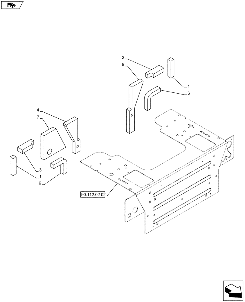 Схема запчастей Case SV300 - (90.160.02) - SEAL PACKAGE (ALL CASE) (90) - PLATFORM, CAB, BODYWORK AND DECALS