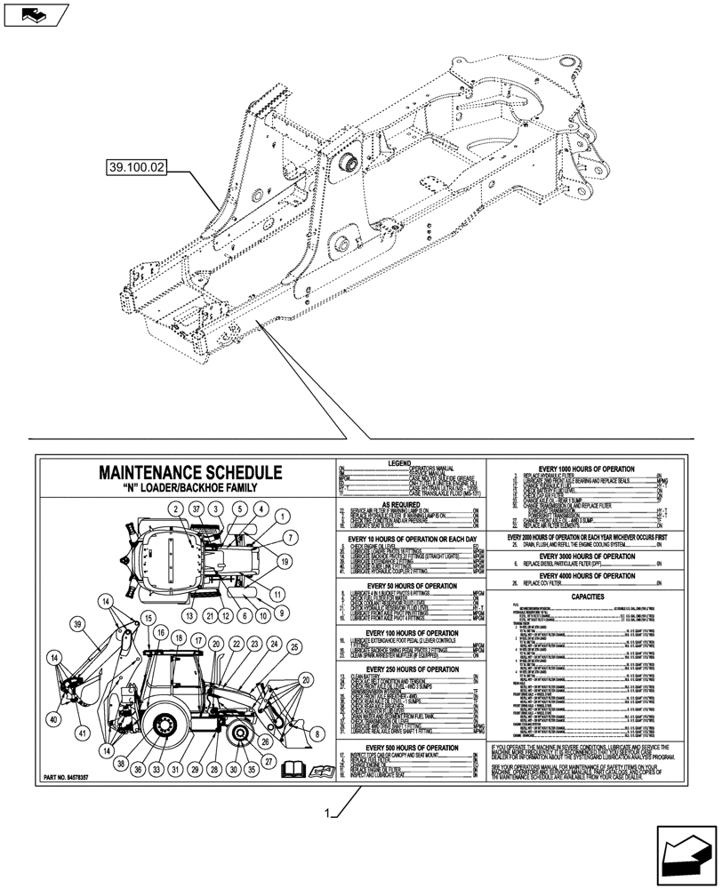 Схема запчастей Case 580SN WT - (90.108.18) - VAR - 747882, 747883, X47086X - DECAL (90) - PLATFORM, CAB, BODYWORK AND DECALS