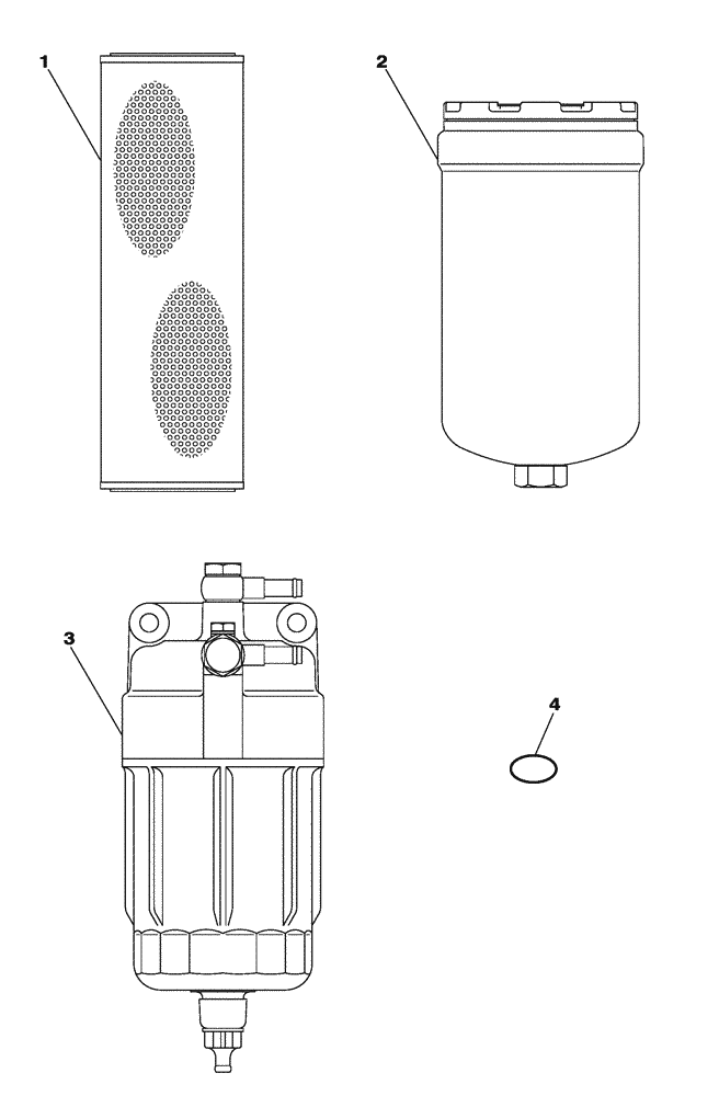 Схема запчастей Case CX210C LR - (05.AAA.AA) - FILTERS (05) - SERVICE & MAINTENANCE