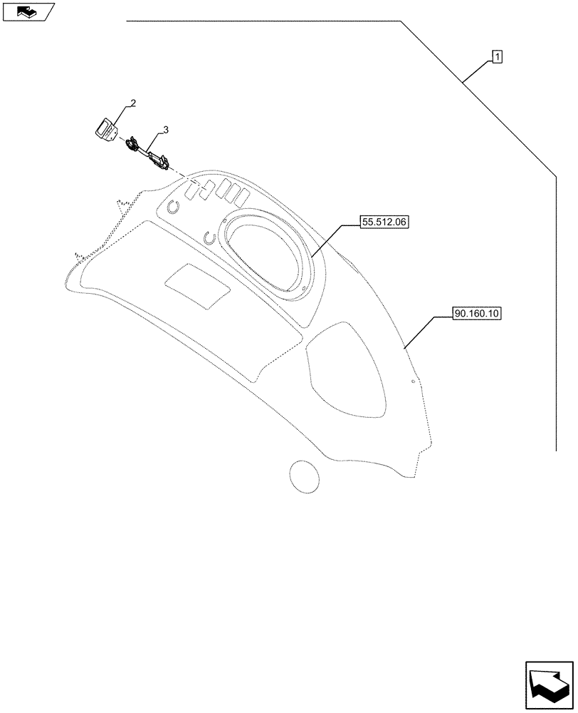 Схема запчастей Case 580SN - (88.035.49[02]) - DIA KIT, AUTO RIDE CONTROL STANDARD D9008 (88) - ACCESSORIES