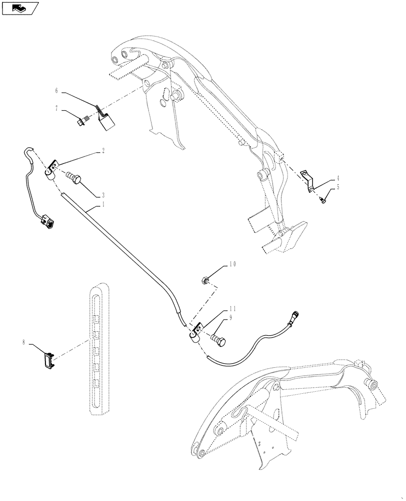 Схема запчастей Case SV300 - (55.100.06) - MULTIFUNCTION ELECTRICAL (SV300,TV380) (55) - ELECTRICAL SYSTEMS