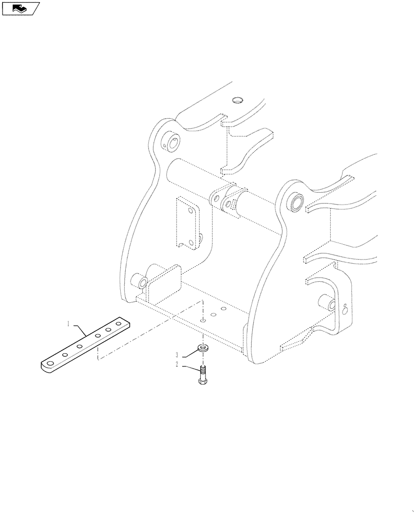 Схема запчастей Case 570NXT - (37.100.AA) - DRAWBAR HITCH (37) - HITCHES, DRAWBARS & IMPLEMENT COUPLINGS