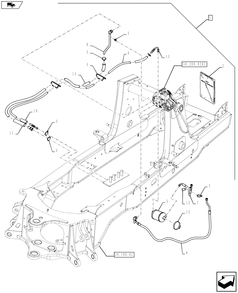 Схема запчастей Case 580SN WT - (88.050.01[01]) - DIA KIT, A/C HPCR (88) - ACCESSORIES