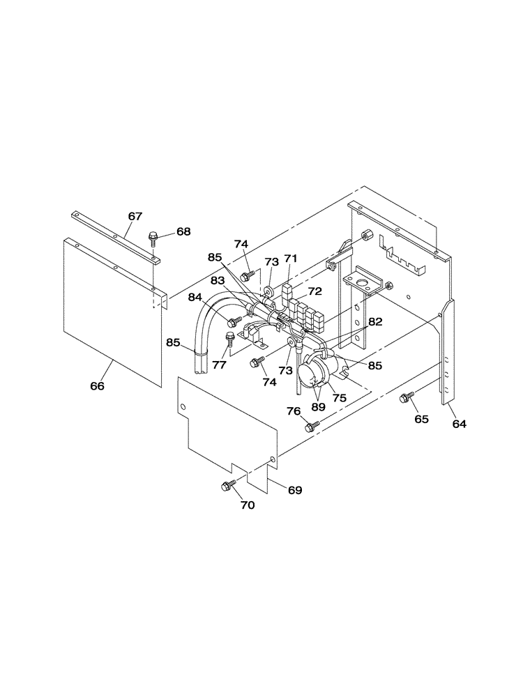 Схема запчастей Case CX350 - (04-017-00[01]) - ELECTRICAL CIRCUIT - UPPERSTRUCTURE CHASSIS (05) - STEERING