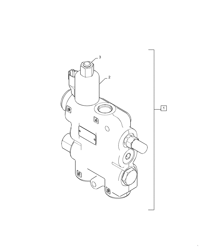 Схема запчастей Case SR270 - (35.701.BU[03]) - SELF-LEVELING VALVE, MECHANICAL (35) - HYDRAULIC SYSTEMS