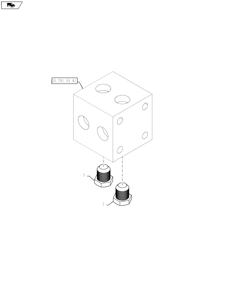 Схема запчастей Case SR175 - (35.701.BQ[01]) - NO RIDE CONTROL (35) - HYDRAULIC SYSTEMS