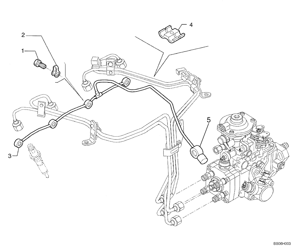 Схема запчастей Case 650K - (03-13) - FUEL INJECTION SYSTEM (03) - FUEL SYSTEM