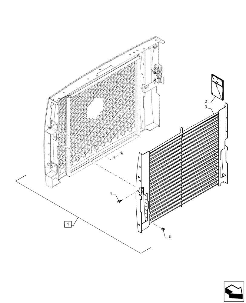 Схема запчастей Case SV300 - (88.090.01) - DIA KIT, DEMO REAR DOOR (ALL CASE) (88) - ACCESSORIES