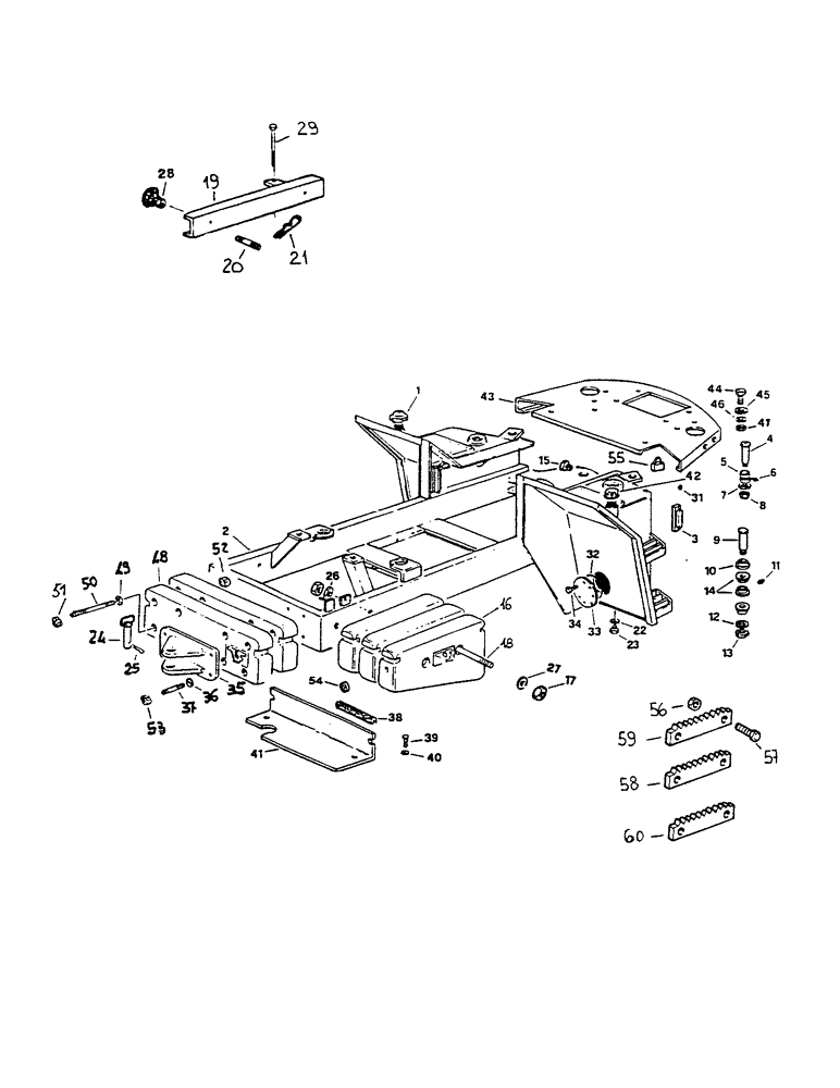 Схема запчастей Case 221B - (9-14) - REAR FRAME, 221B DAH2215913-DAH2216299 (09) - CHASSIS/ATTACHMENTS