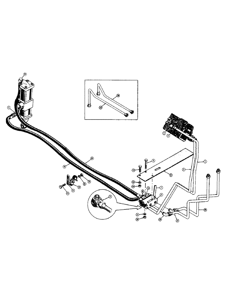 Схема запчастей Case 310D - (116) - SCARIFIER HYDRAULICS (07) - HYDRAULIC SYSTEM