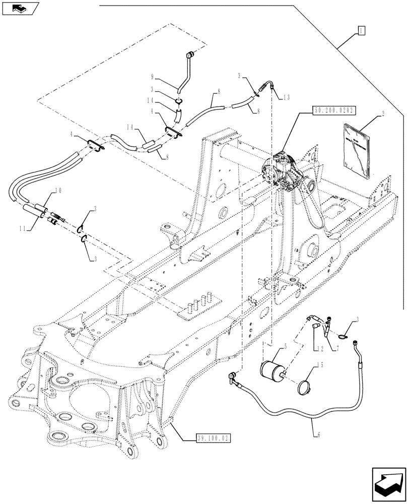 Схема запчастей Case 590SN - (88.050.01[01]) - DIA KIT, A/C HPCR (88) - ACCESSORIES