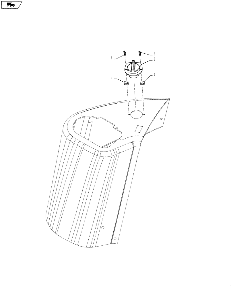 Схема запчастей Case 570NXT - (55.525.AB) - HAND THROTTLE CONTROL (55) - ELECTRICAL SYSTEMS