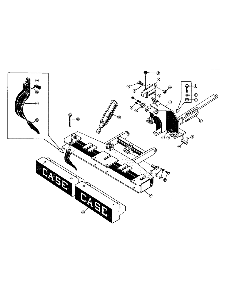 Схема запчастей Case 420 - (144) - SCARIFIER, (REPLACEMENT) (05) - UPPERSTRUCTURE CHASSIS