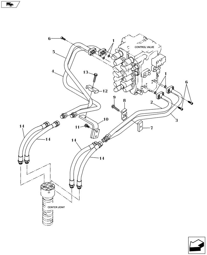 Схема запчастей Case CX160C - (35.354.AF) - TRACTION LINE (35) - HYDRAULIC SYSTEMS