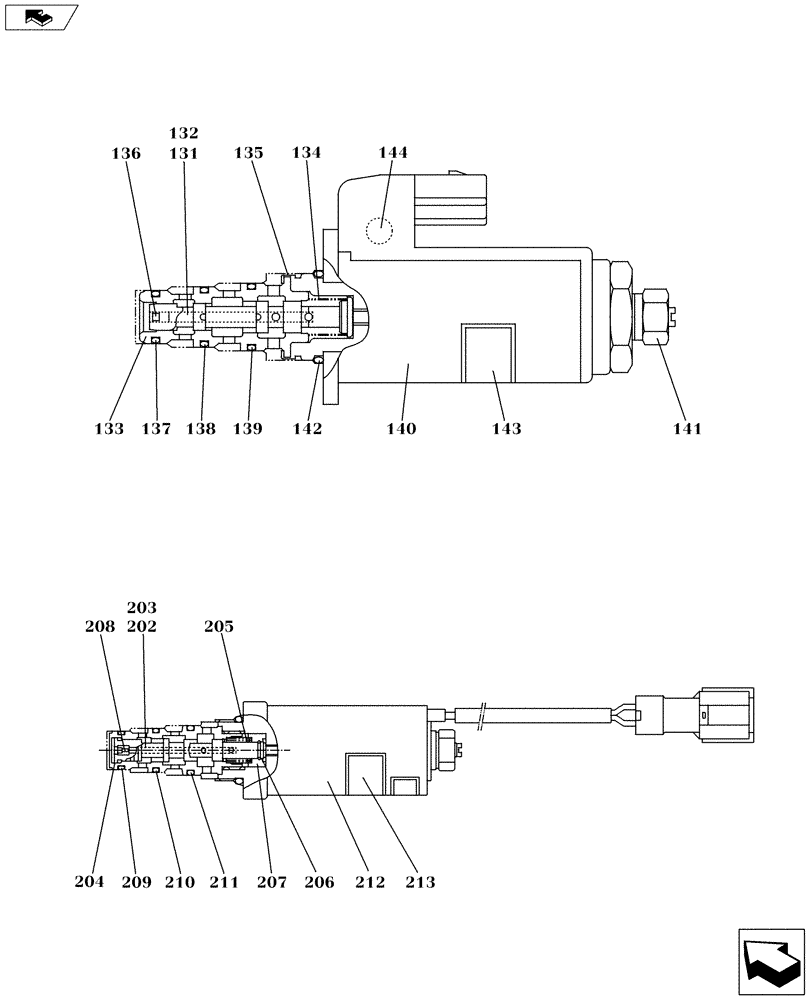 Схема запчастей Case CX160C - (35.106.AD[10]) - OPTION (35) - HYDRAULIC SYSTEMS