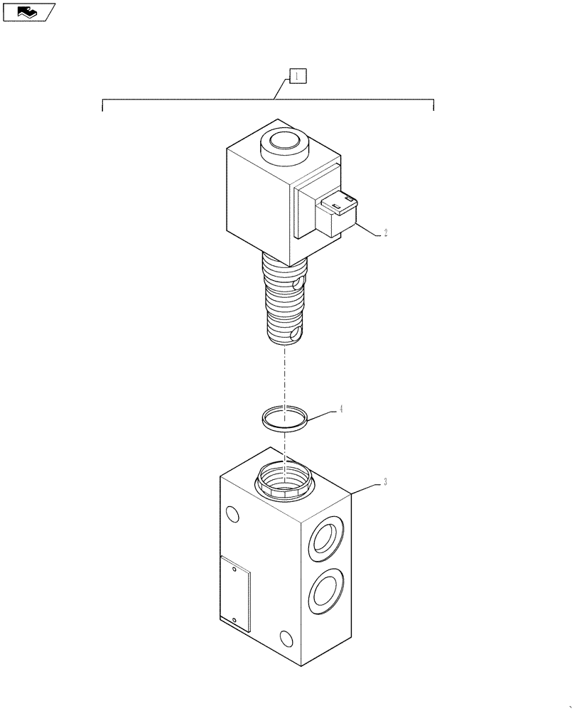 Схема запчастей Case SR175 - (35.701.BQ[02]) - RIDE CONTROL VALVE (35) - HYDRAULIC SYSTEMS