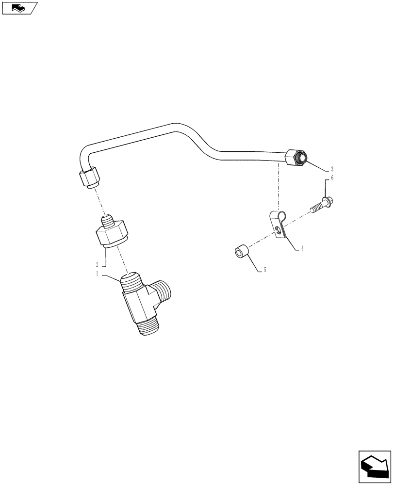 Схема запчастей Case SV300 - (35.220.02[05]) - AUXILIARY HYDRAULIC, HIGH FLOW, CASE DRAIN (SV300,TV380) (35) - HYDRAULIC SYSTEMS