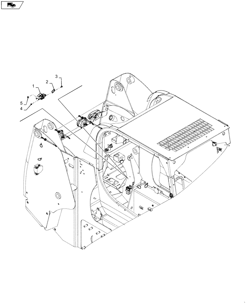 Схема запчастей Case SR210 - (55.100.DO[01]) - STANDARD 60 AMP FUSE (55) - ELECTRICAL SYSTEMS