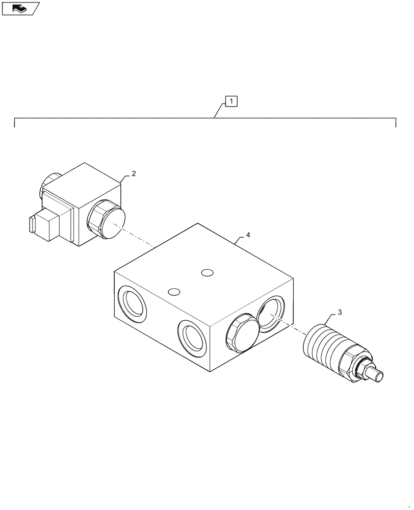 Схема запчастей Case SR210 - (35.525.AH) - HIGH FLOW COMBINER VALVE (35) - HYDRAULIC SYSTEMS