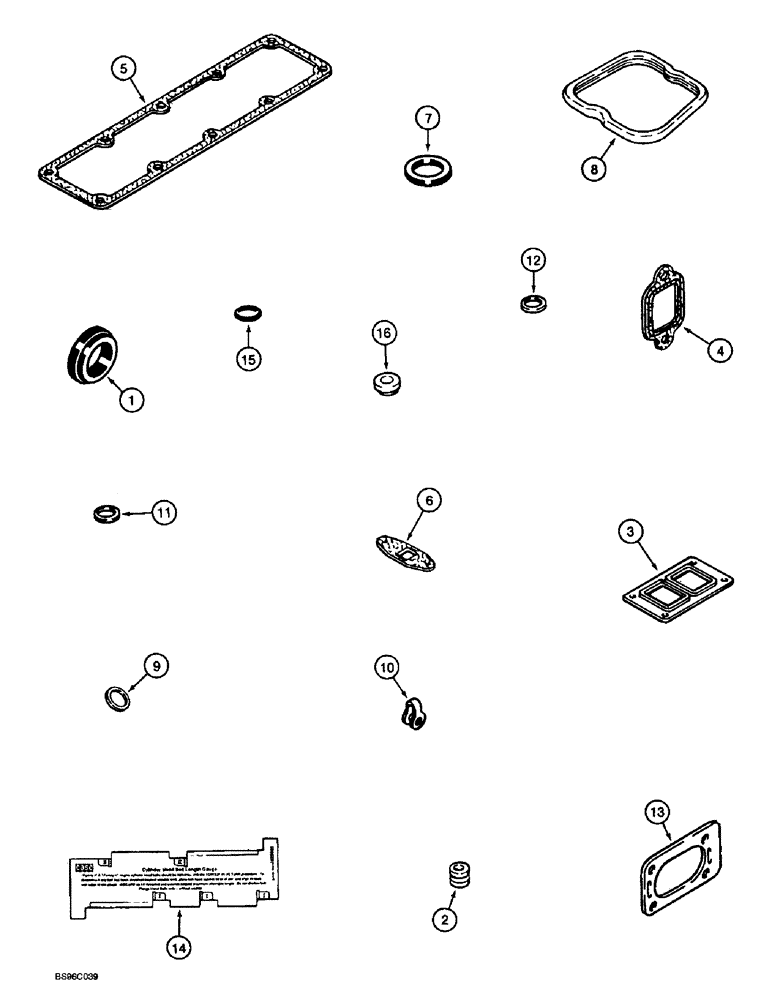 Схема запчастей Case 570LXT - (2-054) - GASKET KIT, 4-390 ENGINE, 4T-390 ENGINE, VALVE GRIND (02) - ENGINE