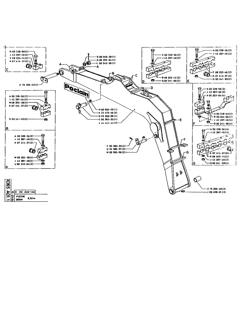 Схема запчастей Case 160CL - (292) - BOOM (09) - BOOMS