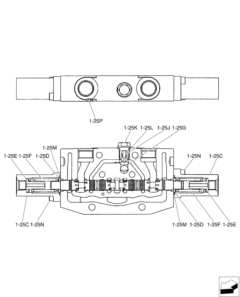 Схема запчастей Case CX50B - (01-023[15]) - VALVE INSTAL (35) - HYDRAULIC SYSTEMS