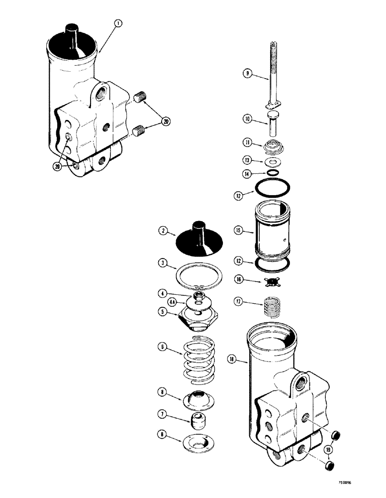 Схема запчастей Case 780 - (254) - AIR COMPRESSOR GOVERNOR (07) - BRAKES