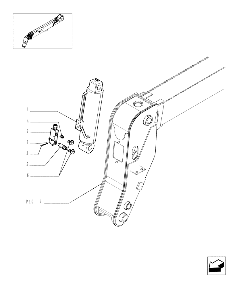 Схема запчастей Case TX1055 - (9.80092A[09]) - TELESCOPIC ARM FOR 4 FUNCTIONS (ARM 55) - OPTIONAL CODE 749027251 (83) - TELESCOPIC SINGLE ARM