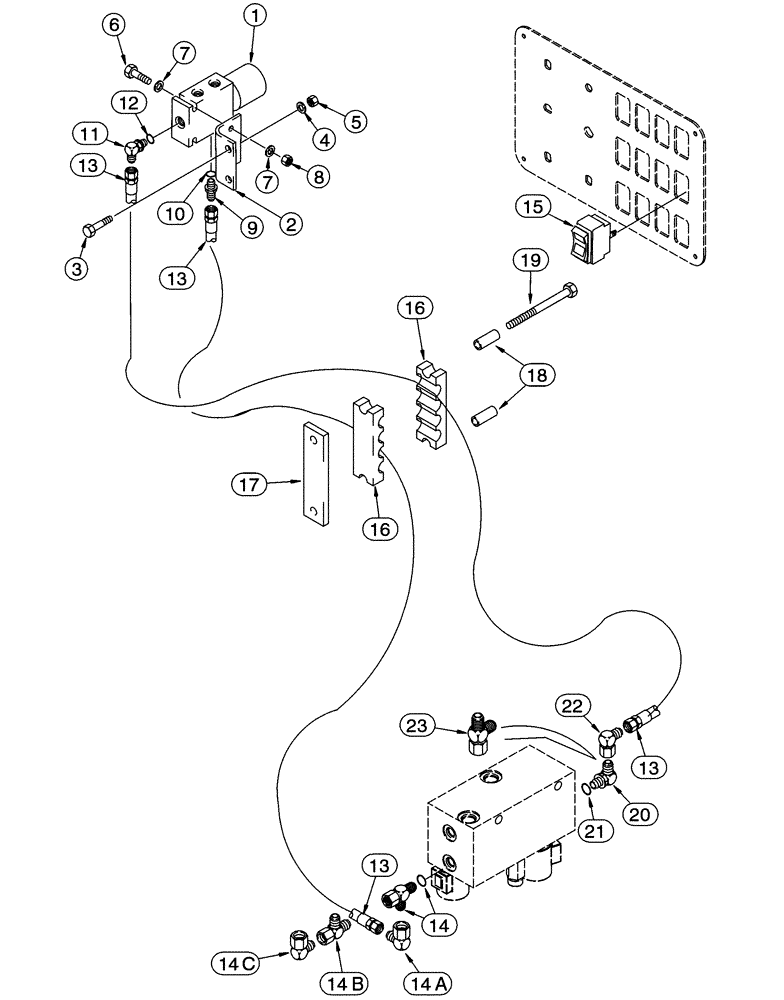 Схема запчастей Case 721C - (08-13) - HYDRAULICS - COUPLER LOCKING (08) - HYDRAULICS