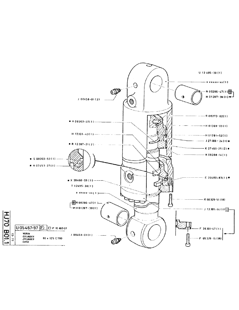 Схема запчастей Case RC200 - (068) - CYLINDER 