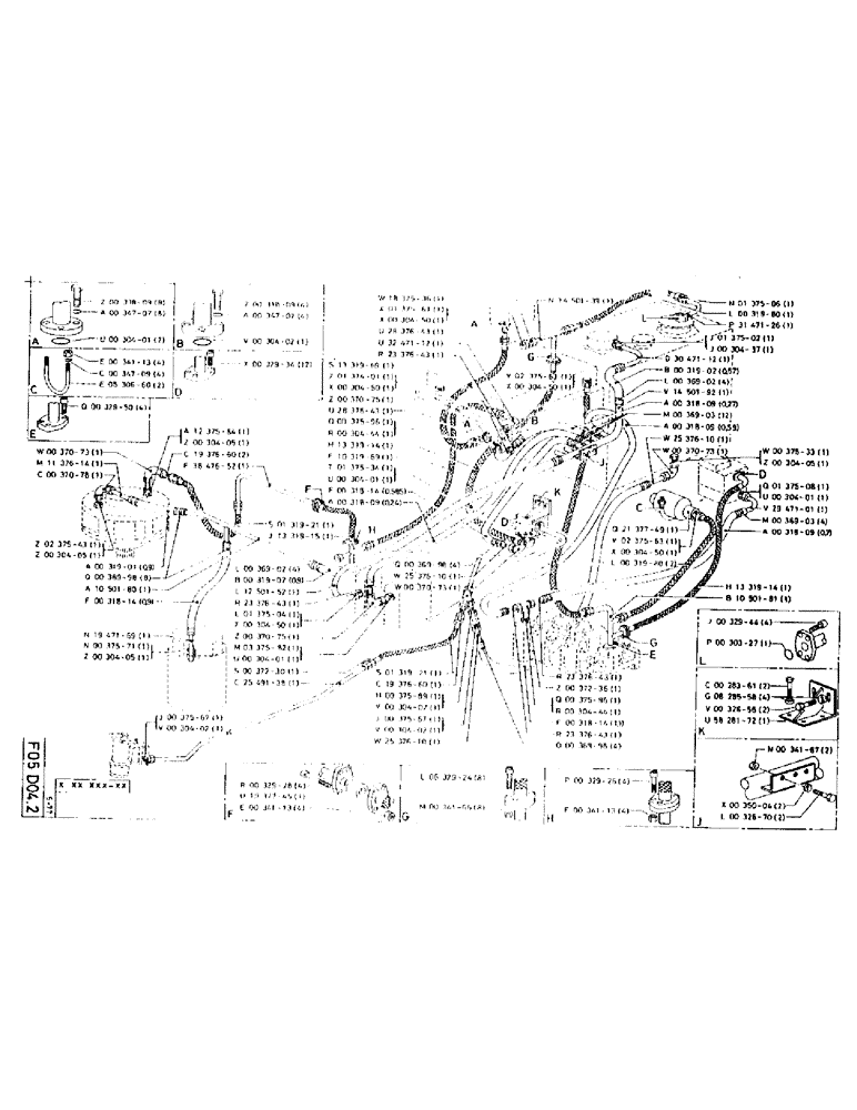 Схема запчастей Case 75P - (068) - WARMING-THROUGH AND RETURN CIRCUIT (07) - HYDRAULIC SYSTEM