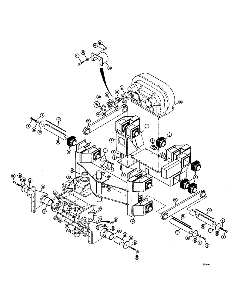 Схема запчастей Case 475 - (173A) - CABLE PLOW, FRAMES AND RELATED PARTS, TRACTOR SN. 3049850 AND AFTER (89) - TOOLS