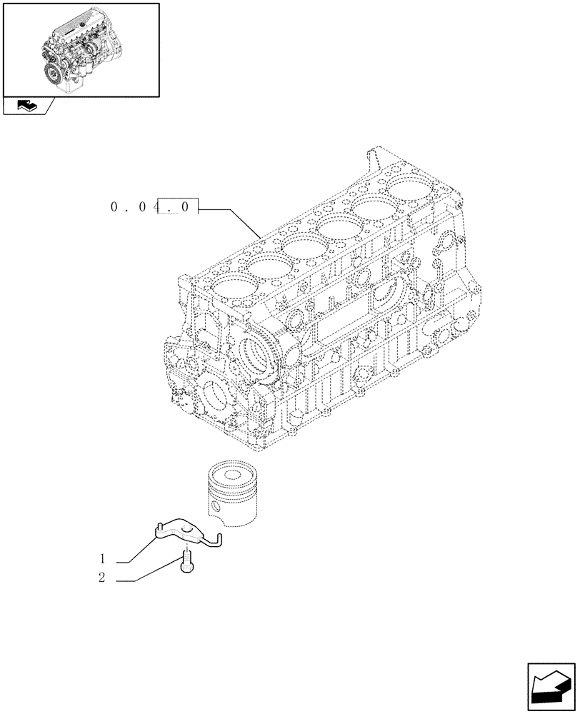 Схема запчастей Case F3AE0684S E908 - (0.04.14) - CYLINDER BARREL LUBRICATION NOZZLE (99483075) 