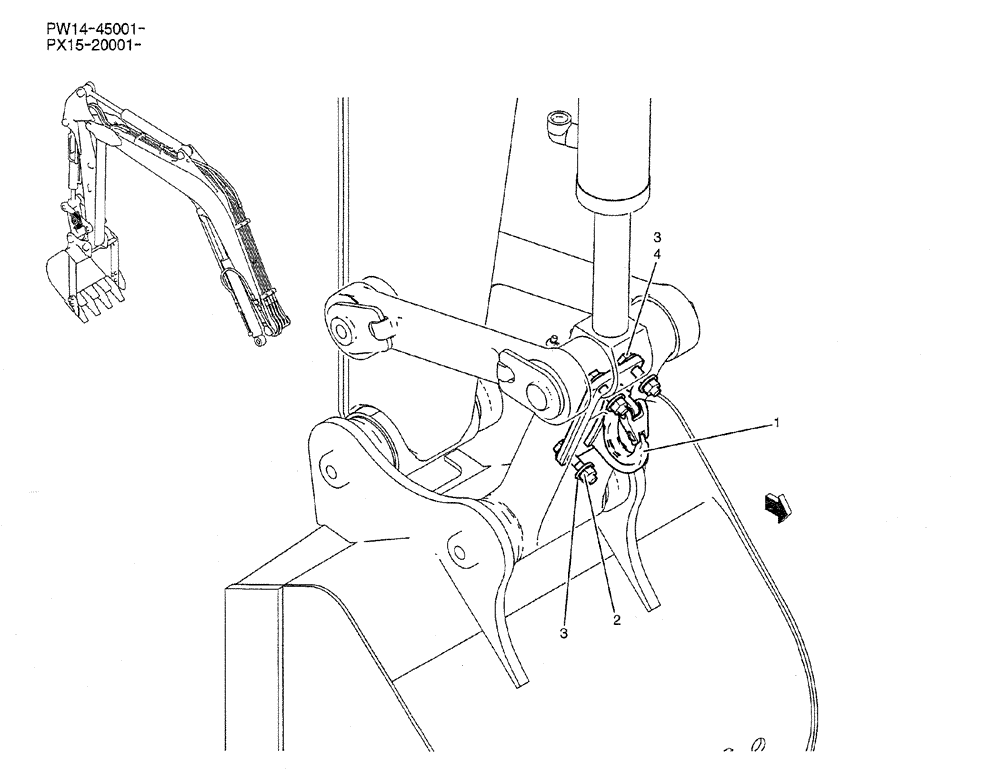 Схема запчастей Case CX36B - (05-034) - HOOK INSTAL OPTIONAL PARTS