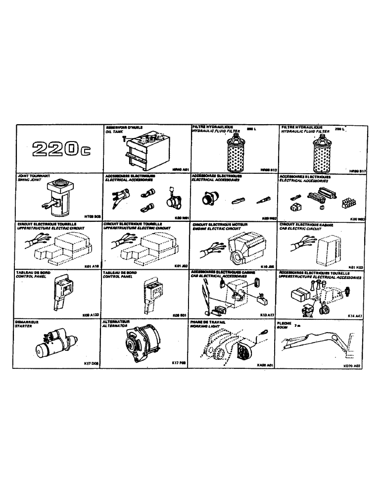 Схема запчастей Case 220 - (A-017) - PICTORIAL (00) - PICTORIAL INDEX