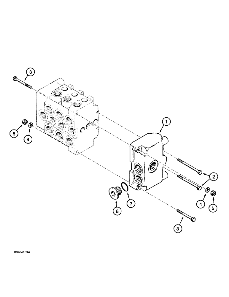 Схема запчастей Case 860 - (8-118) - PLOW CONTROL VALVE ASSEMBLY - H674318 & 130806A1 - END PLATE MOUNTING (08) - HYDRAULICS