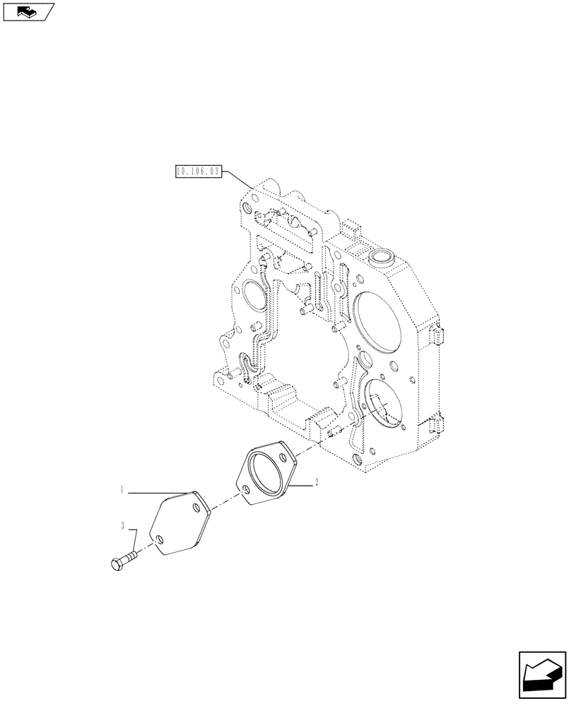 Схема запчастей Case 721F - (10.114.02) - POWER TAKE OFF (504035155) (10) - ENGINE