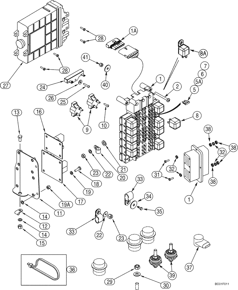 Схема запчастей Case 821C - (04-09) - HARNESS - CAB, MAIN (Dec 4 2008 2:13PM) (04) - ELECTRICAL SYSTEMS