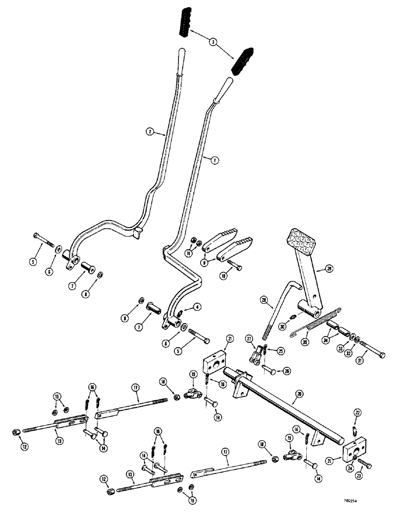 Схема запчастей Case 350 - (114) - TRANSMISSION STEERING AND BRAKE CONTROLS (03) - TRANSMISSION