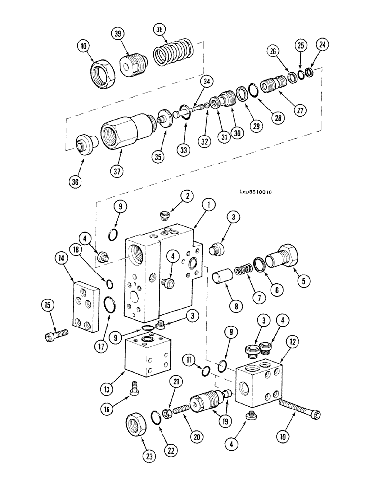 Схема запчастей Case 688C - (8G-118) - BOOM CYLINDERS SAFETY VALVE, (10664-) (07) - HYDRAULIC SYSTEM