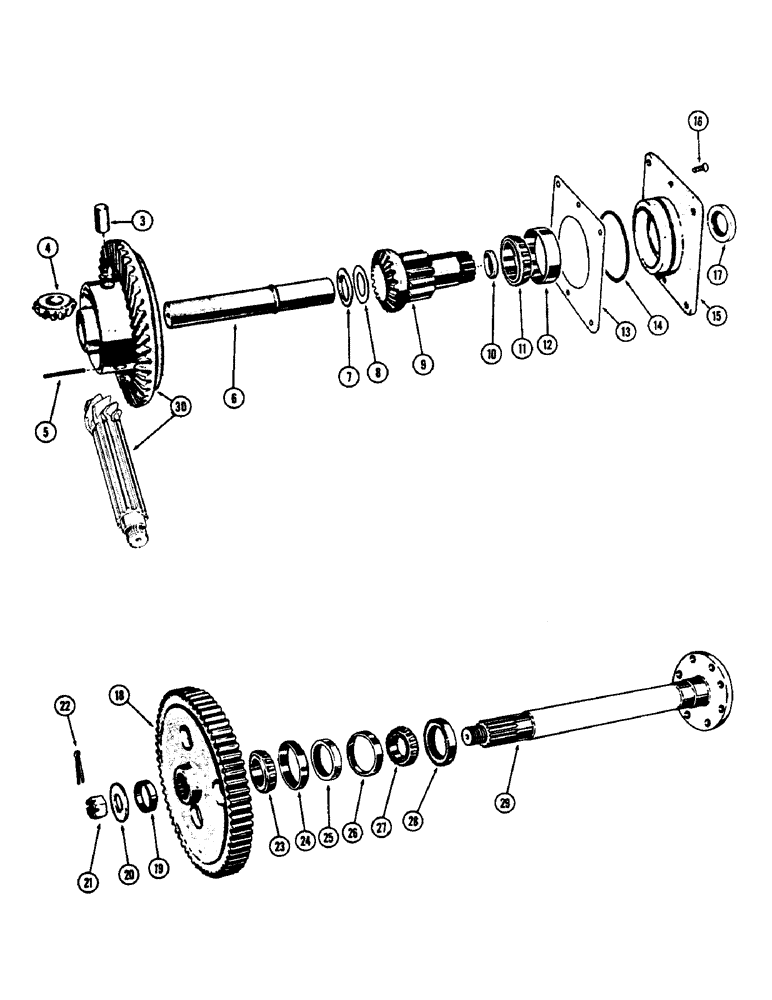 Схема запчастей Case 430CK - (084) - DIFFERENTIAL AND FINAL DRIVE 