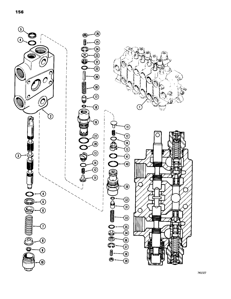 Схема запчастей Case 26 - (156) - G33119 BOOM SECTION 