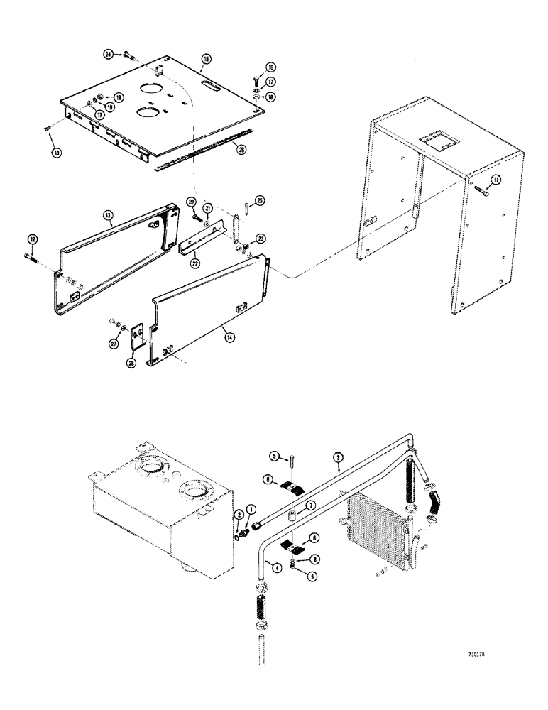 Схема запчастей Case 780 - (540) - ALTITUDE COMPENSATING KIT, NON TURBO-CHARGED ENGINES BEFORE SN. 5500550 (09) - CHASSIS/ATTACHMENTS