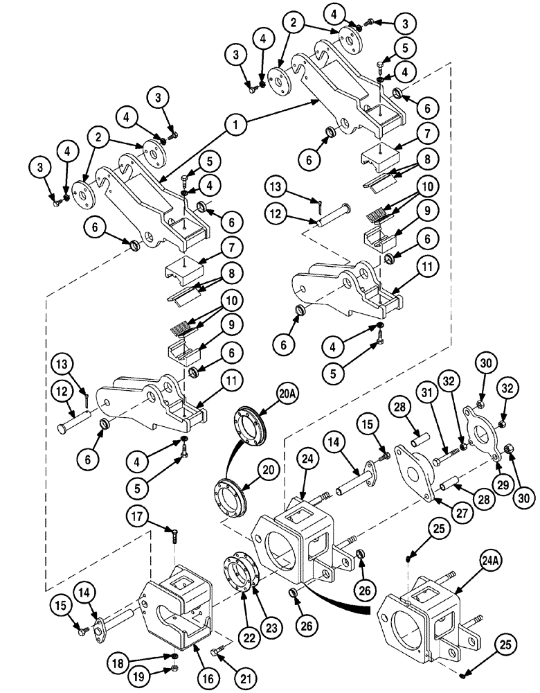 Схема запчастей Case 6010 - (09-08) - WRENCHES, FIXED AND ROTATING (89) - TOOLS